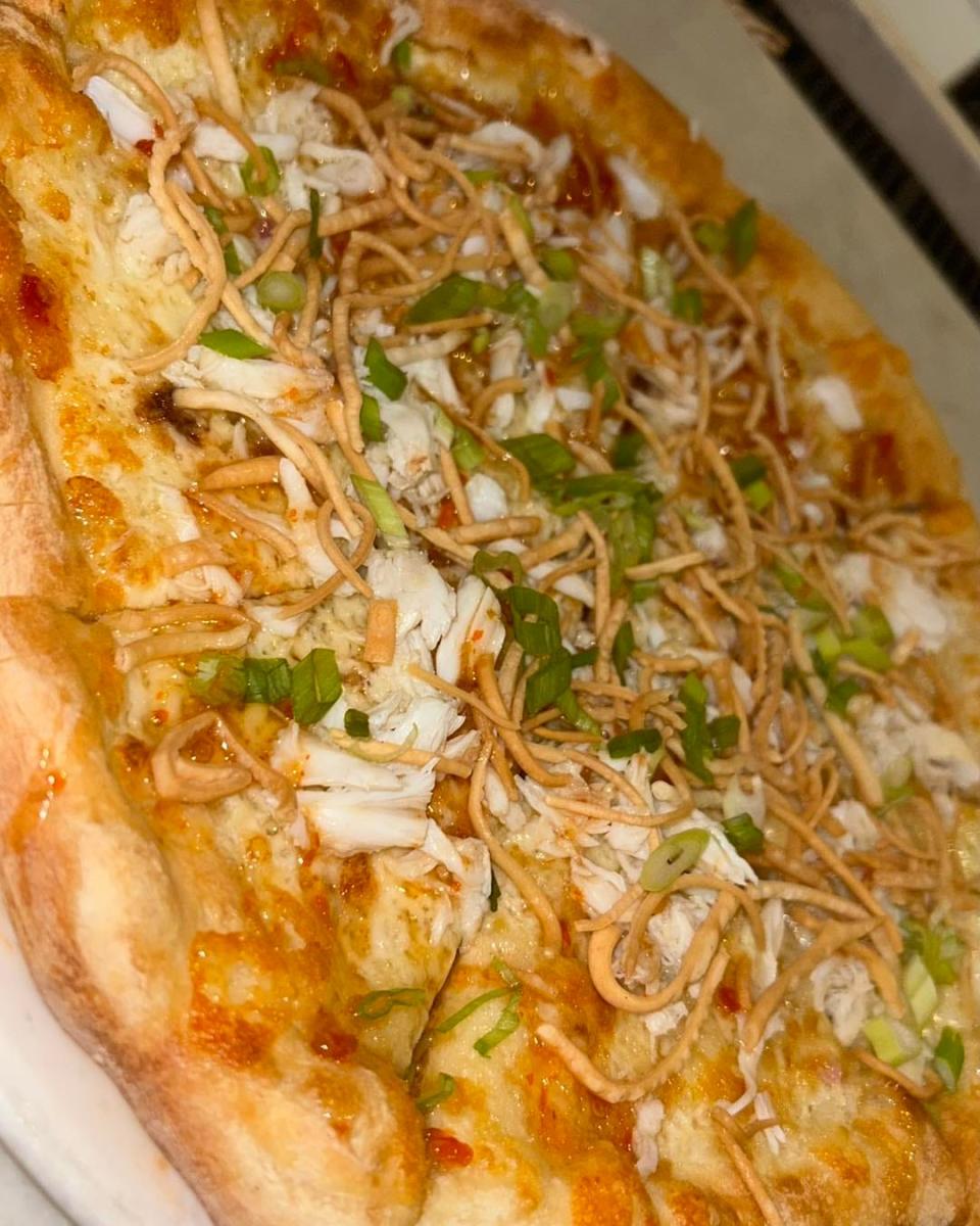 Crab Rangoon meets pizza at BOCCA.