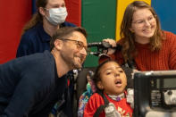 <p><em>New Amsterdam</em>'s Ryan Eggold spent Dec. 12 at <a href="https://ibrainnyc.org/" rel="nofollow noopener" target="_blank" data-ylk="slk:iBRAIN Brooklyn" class="link ">iBRAIN Brooklyn</a>, meeting children with traumatic brain injuries and brain-based disorders. The actor posed for photos with many of the kids, and spent time learning about the organization's therapeutic and educational resources. </p>