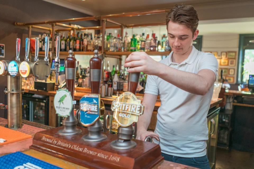 <p>Britain’s oldest brewer, Shepherd Neame, said just six of its central London pubs would be reopening on Wednesday </p>Shepherd Neame