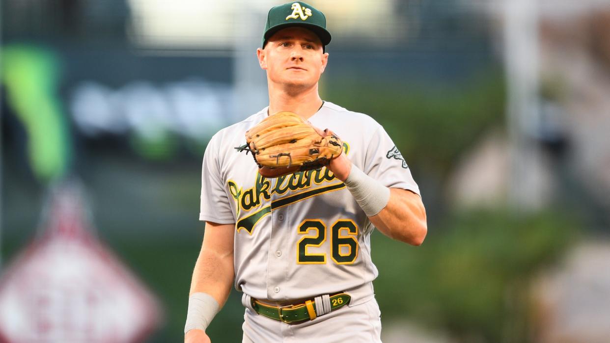 Infielder Matt Chapman has reportedly been traded to the Blue Jays. (Getty)