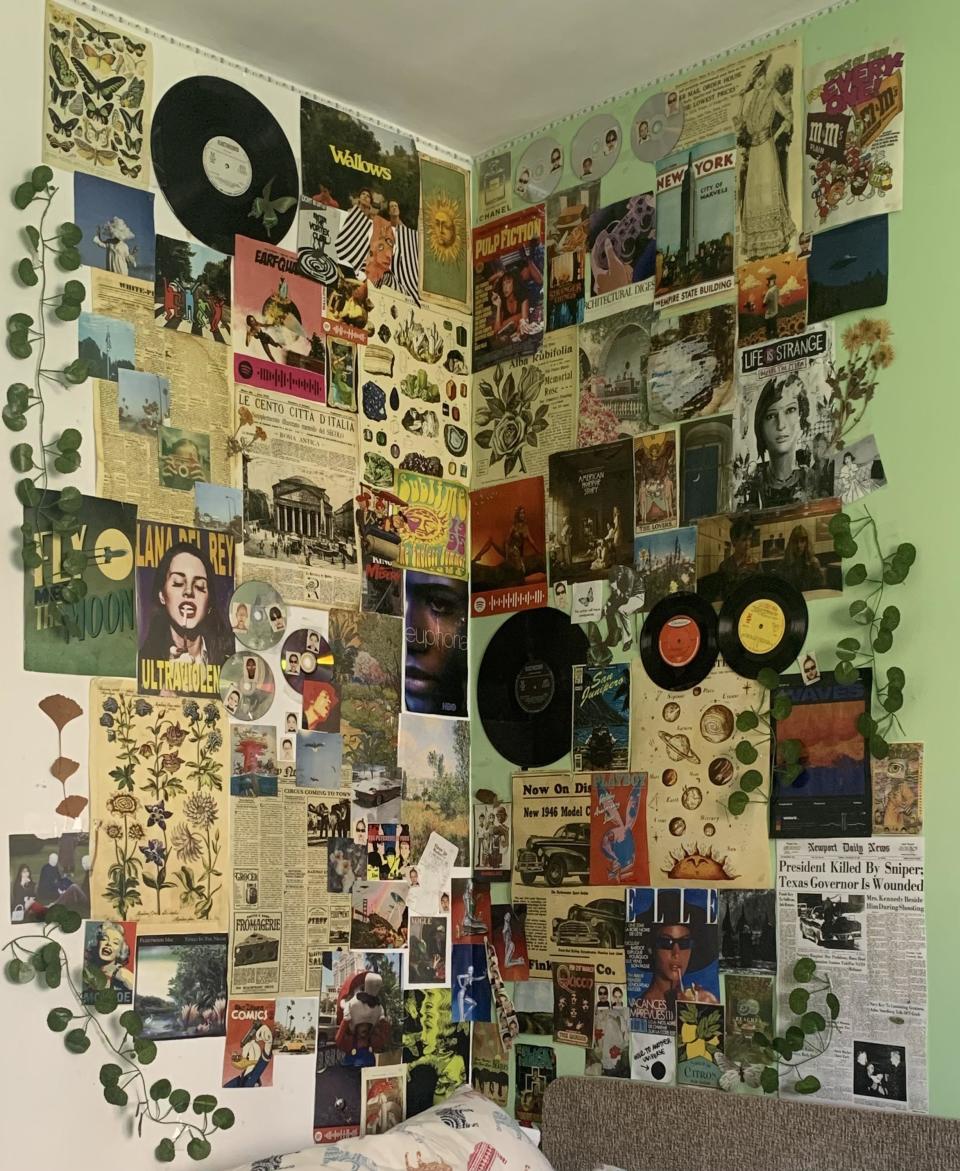 Collages on the wall