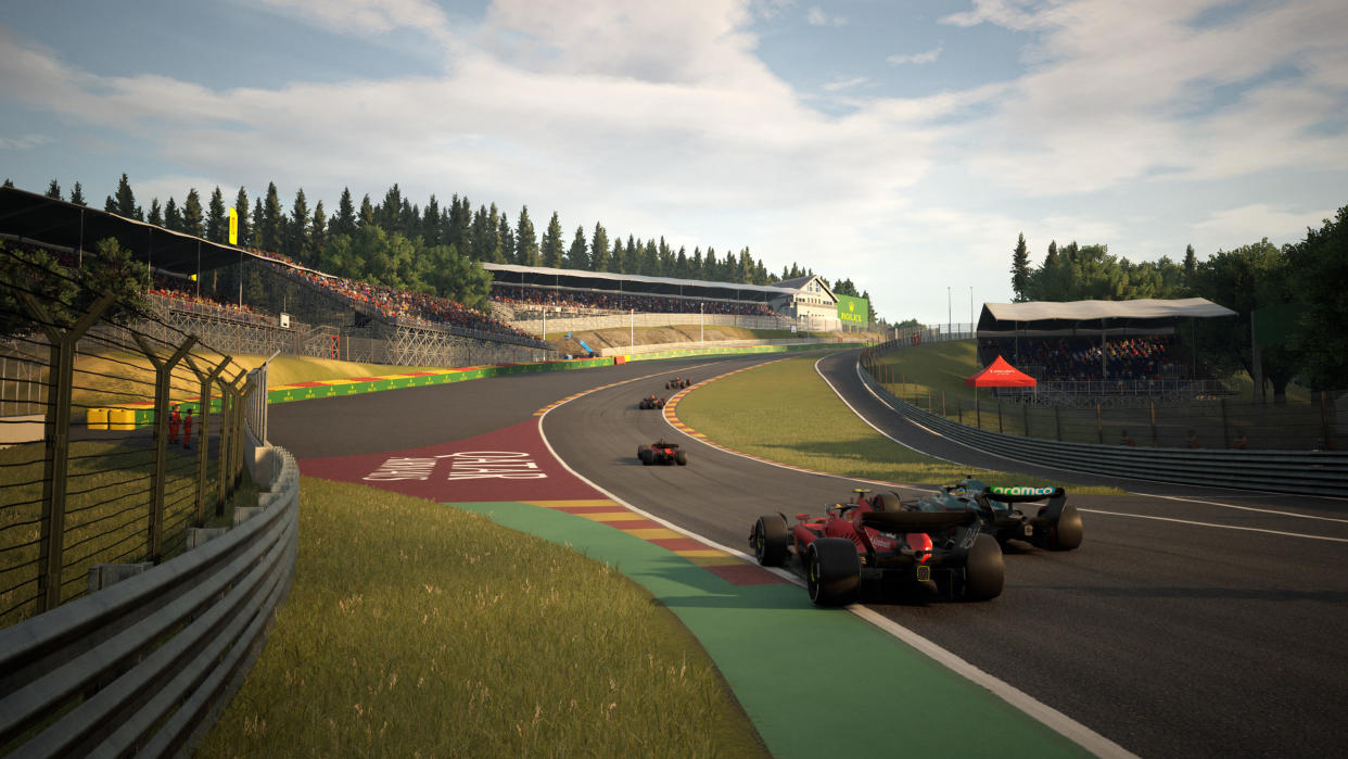  Promotional screenshot of F1 Manager 2023 gameplay. 