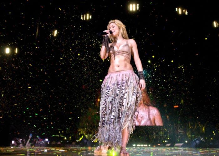 Shakira durante un concierto