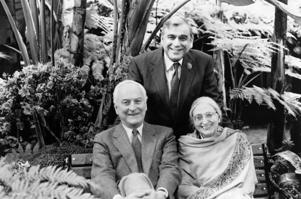 Ivory, Merchant and Ruth Prawer Jhabvala on the set of Jefferson in Paris in 1995. (Courtesy Everett Collection)