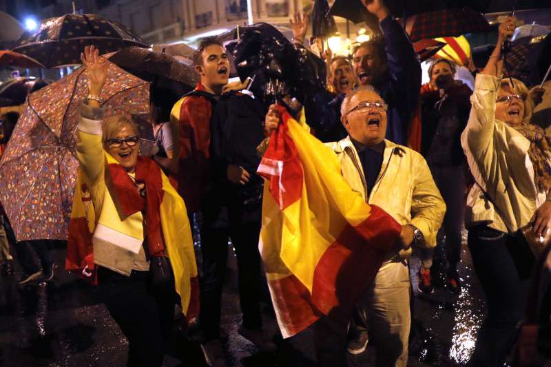 西班牙東北部加泰隆尼亞自治區追求獨立，引發數十年來最嚴重的政治風暴（AP）