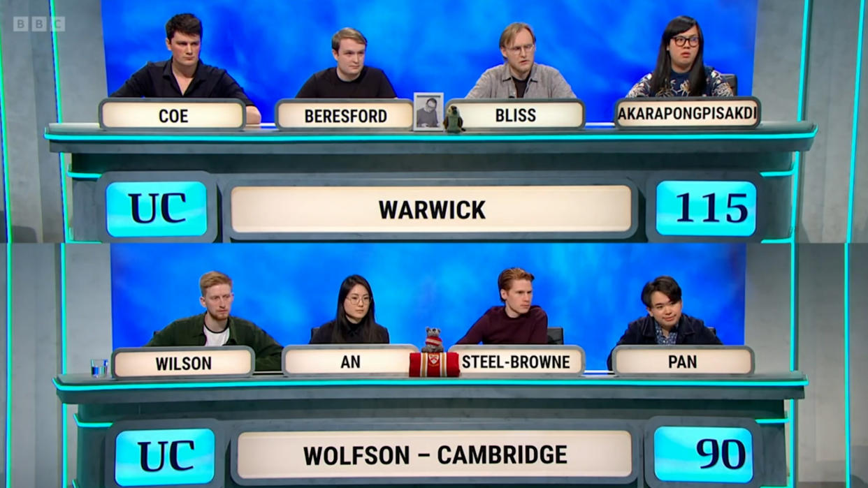 Roger Tilling, the voiceover host of University Challenge, has been praised for his work on a recent episode which featured a Thai contestant with the surname Akarapongpisakdi.