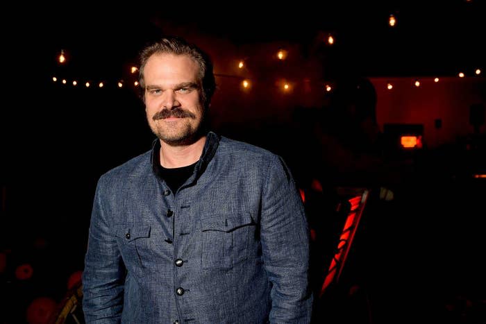 David Harbour attends Netflix's "Stranger Things" celebrates 12 Emmy nominations