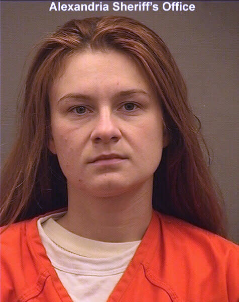 Russian national Maria Butina is seen after her arrest in Virginia on spying charges. (Photo: Handout via Getty Images)