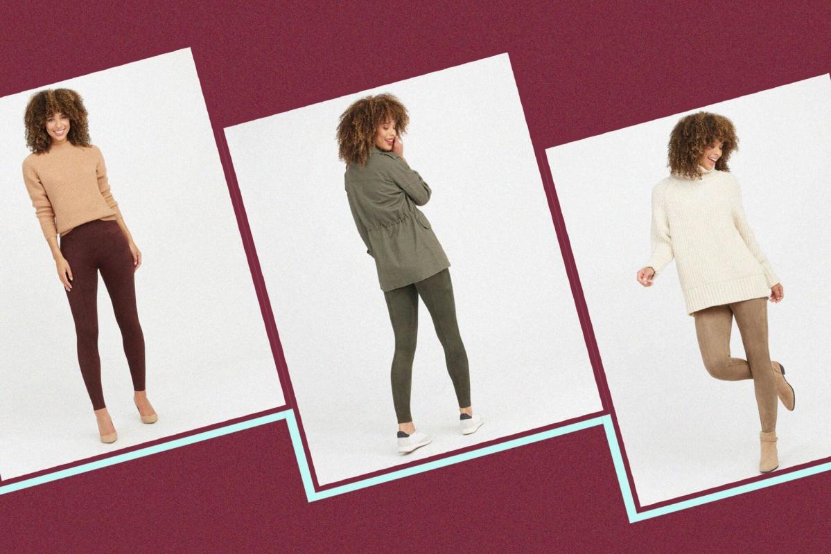 Spanx Just Restocked the Faux Suede Leggings That Sold Out Less