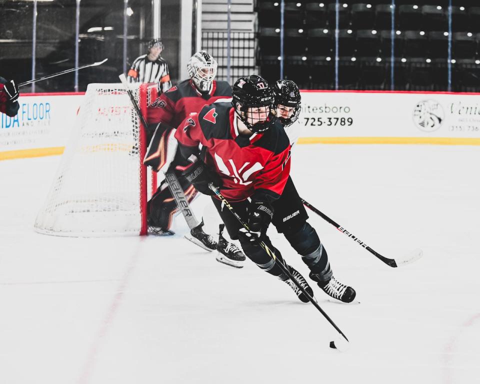 Ottawa selected forward Gabbie Hughes with its fourth-round pick in the league's inaugural draft.