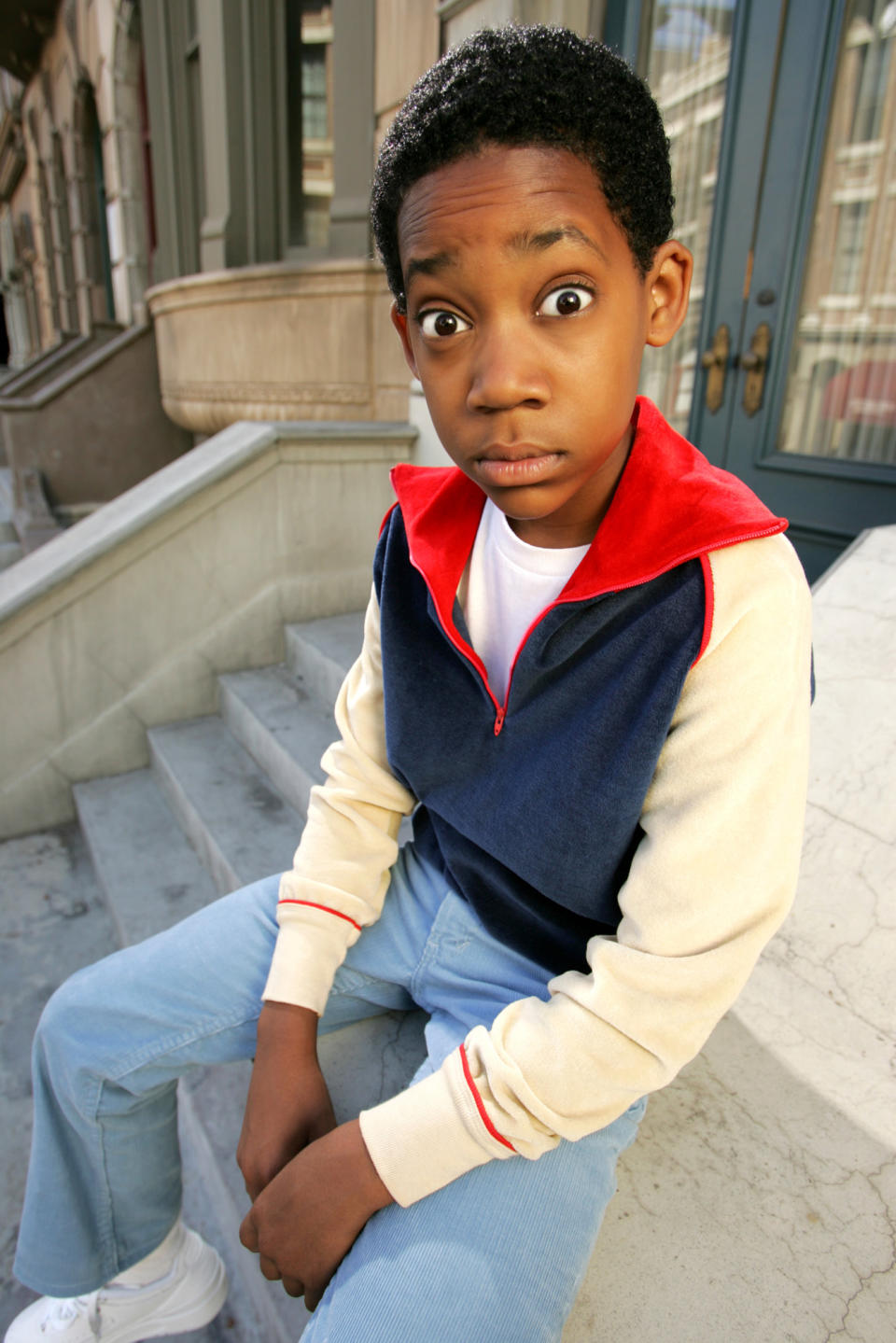 LOS ANGELES - APRIL 20: Tyler James Williams plays Chris in EVERYBODY HATES CHRIS at UPN Fall 2005 (Photo by Robert Voights/CBS Photo Archive/Getty Images)