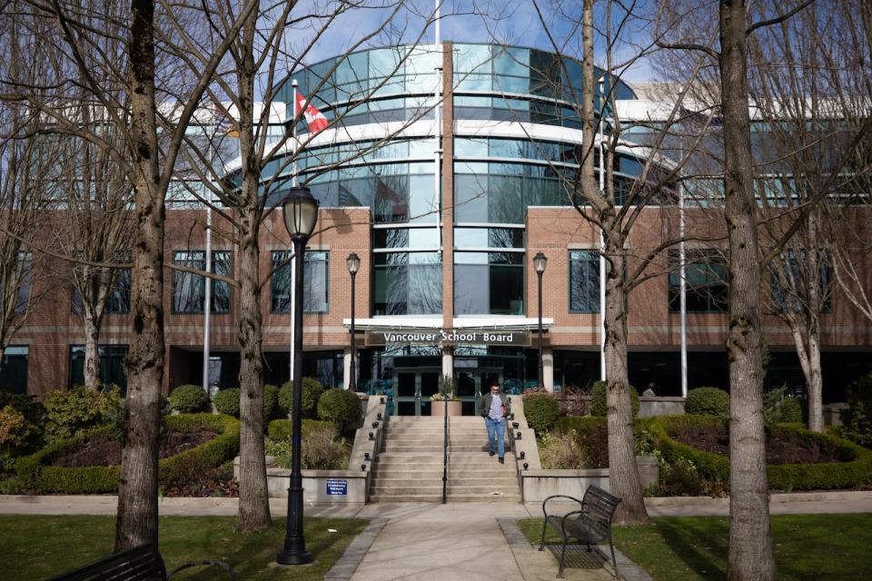 Vancouver School Board building in Vancouver on Monday, February 24, 2020. (Maggie MacPherson/CBC)