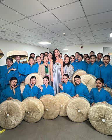 <p>Katy Perry/ Instagram</p> Katy Perry poses backstage at the VinFuture Prize awards ceremony in Vietnam