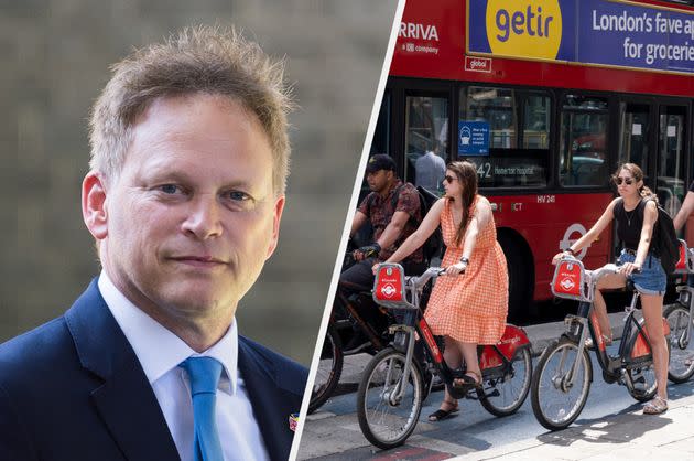 Transport secretary Grant Shapps wants to introduce number plates for all cyclists (Photo: Getty)