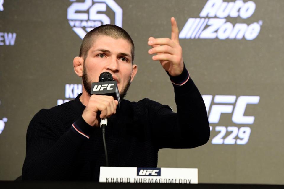 Khabib has offered his view on Oleksandr Usyk’s entry into the heavyweight division   (Getty Images)