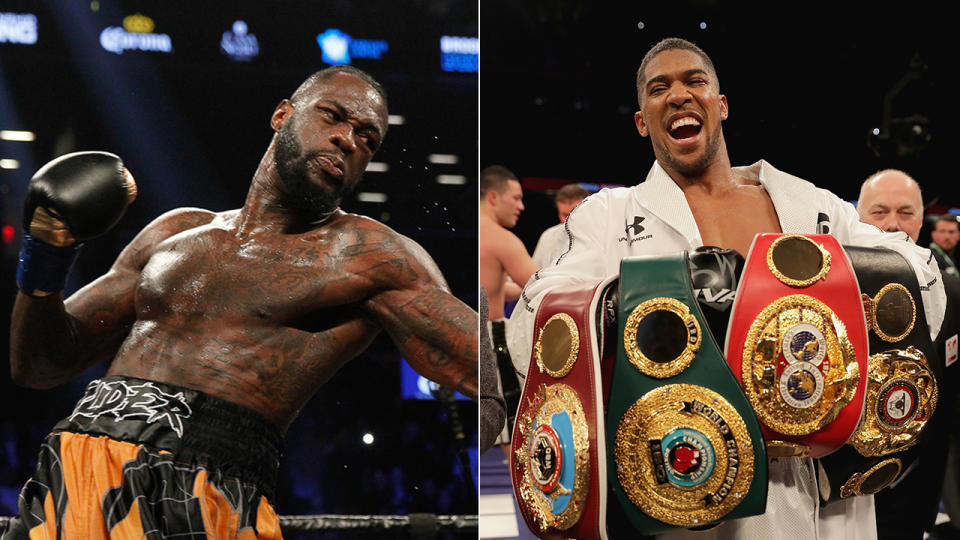 Wilder and Joshua will put their undefeated heavyweight records on the line. Pic: Getty