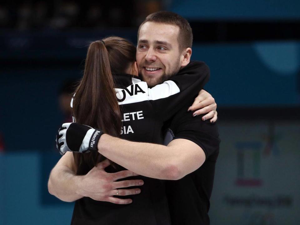 Krushelnitsky claimed bronze with his wife Anastasia Bryzgalova (Getty)