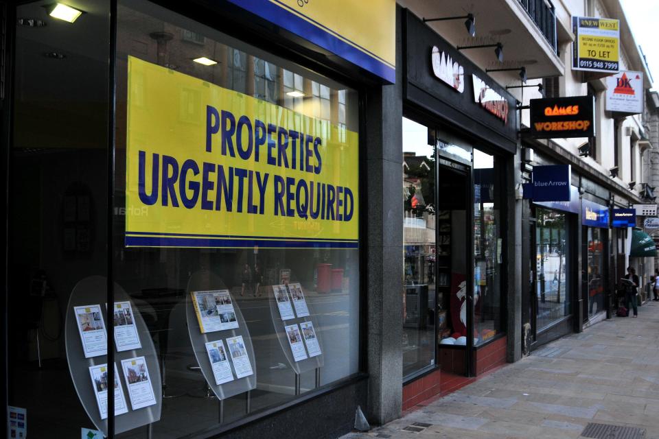 An estate agent's window (PA Archive)