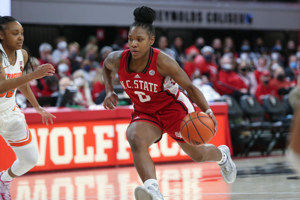 NC State Wolfpack guard Diamond Johnson