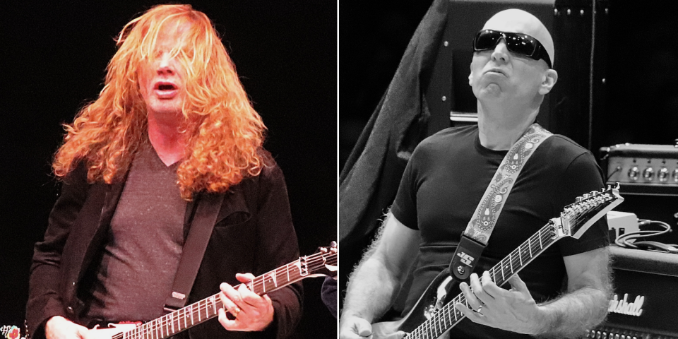 Dave Mustaine and Joe Satriani at Experience Hendrix Tour