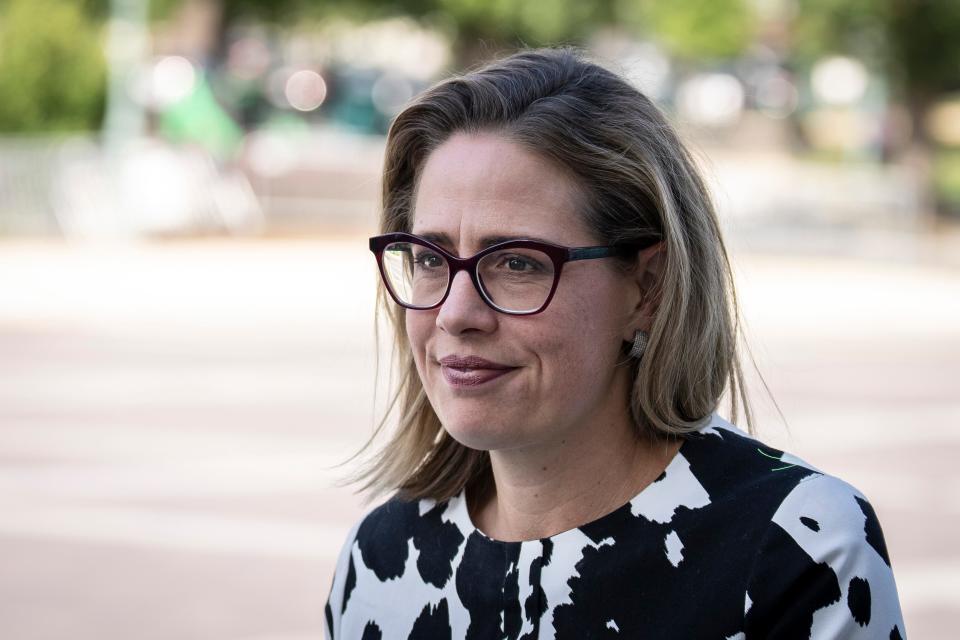 Sen. Kyrsten Sinema, D-Ariz., ended her silence on Democrats' Inflation Reduction Act.