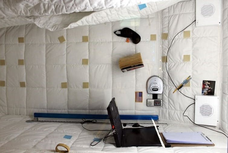 <span class="caption">ISS private living quarters.</span> <span class="attribution"><span class="source">NASA</span></span>