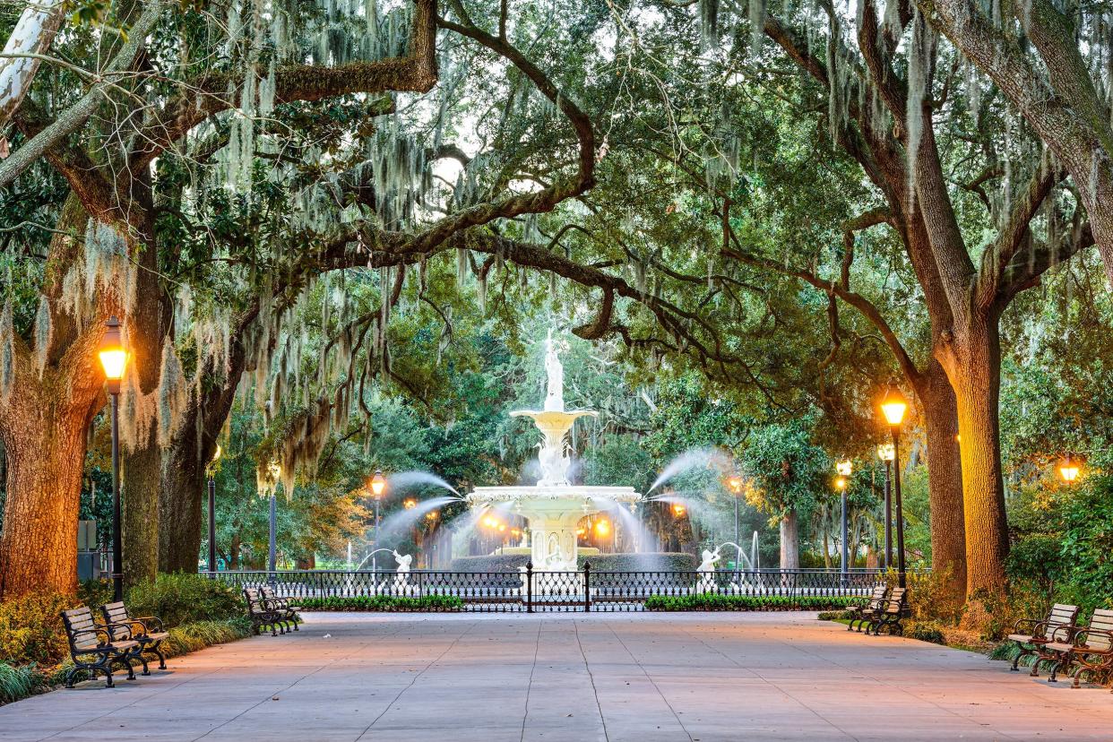 Forsyth Park Fountain in Savannah, Georgia