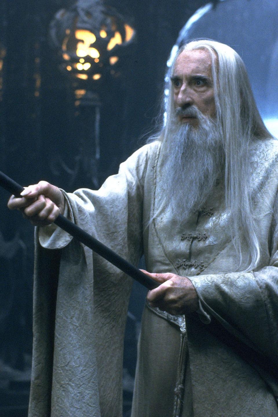 Christopher Lee in ‘The Fellowship of the Ring' (Pierre Vinet/New Line/Saul Zaent)