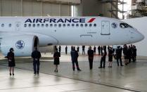 Air France presents its new A220 in Roissy near Paris