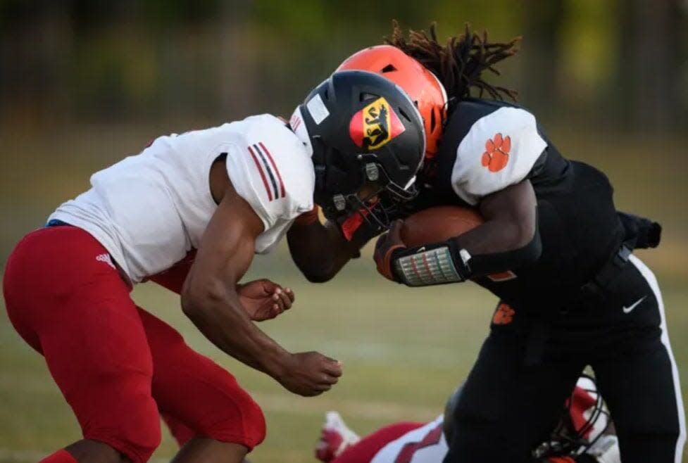 South View hosted New Bern in the second round of the NCHSAA 4-A state football playoffs on Friday, April 23, 2021.