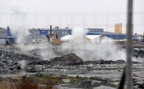 A view of the Hanhikivi 1 nuclear power plant construction site at Pyhajoki, Finland, on Nov. 3, 2021. Finnish nuclear energy company Fennovoima said Monday, May 2, 2022 it has decided to terminate with immediate effect a contract with Russian state nuclear energy corporation Rosatom for the delivery of a nuclear power plant, in part due to the war in Ukraine “which has worsened the risks for the project.” (Vesa Moilanen/Lehtikuva via AP)