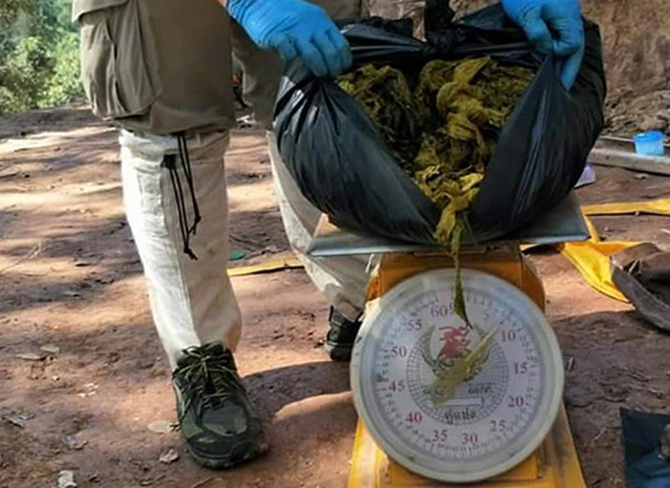 The veterinarians found about seven kilograms of plastic bags and other trash in the stomach of a dead deer after an autopsy, officials said. Source: EPA.