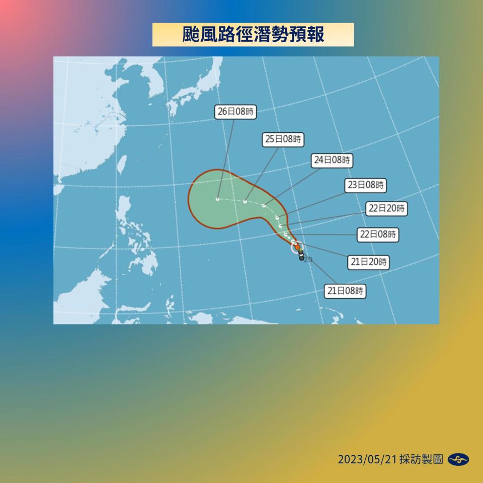 颱風路徑。（圖／氣象局）