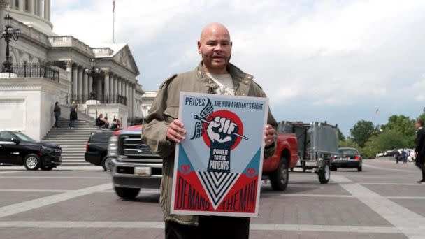 PHOTO: Rapper Fat Joe visits Capitol Hill to advocate for transparent prices in hospitals. (ABC News)