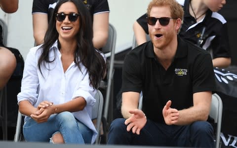 Prince Harry attends the Wheelchair Tennis at the Invictus Game - Credit: James Whatling 