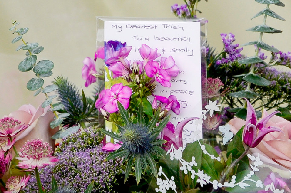 <em>Tributes were left at the scene following Mrs McIntosh’s murder (SWNS)</em>