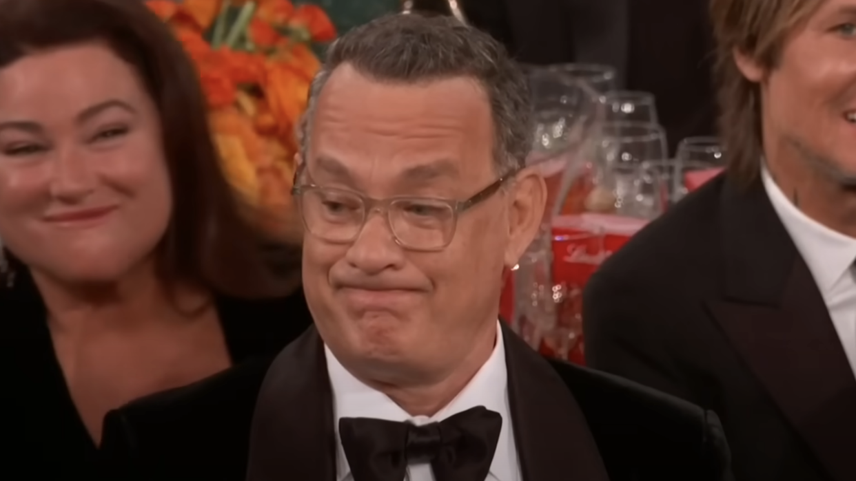  Tom Hanks at the Golden Globes. 