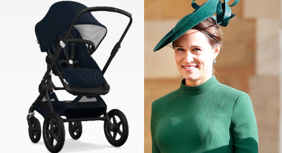 Pippa Middleton’s pushchair is worth £1,119 from Bugaboo. [Photo: Getty]
