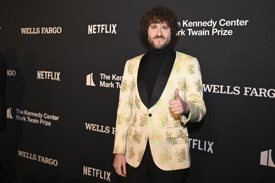 Lil Dicky Tells Jason, Travis Kelce He Met Brad Pitt ‘Naked'