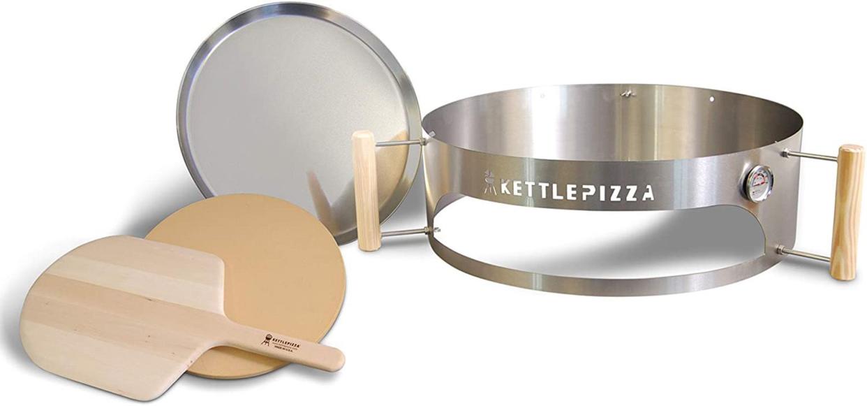 KettlePizza Deluxe Pizza Oven Kit for 22-Inch Charcoal Kettle Grills