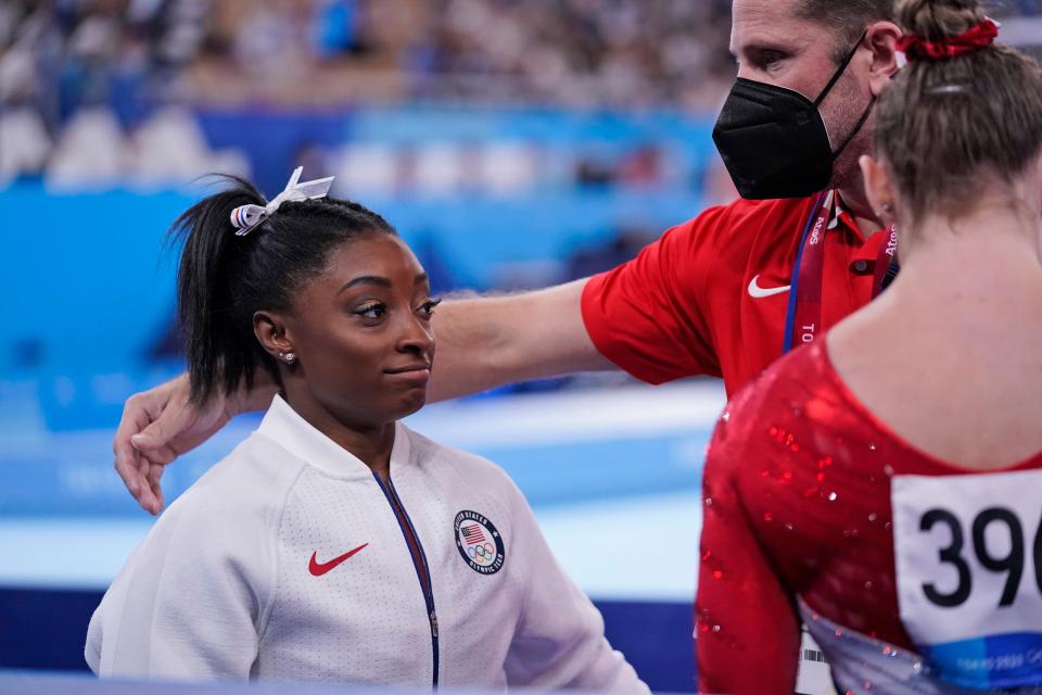 Biles has spoken candidly about her mental health (AP)