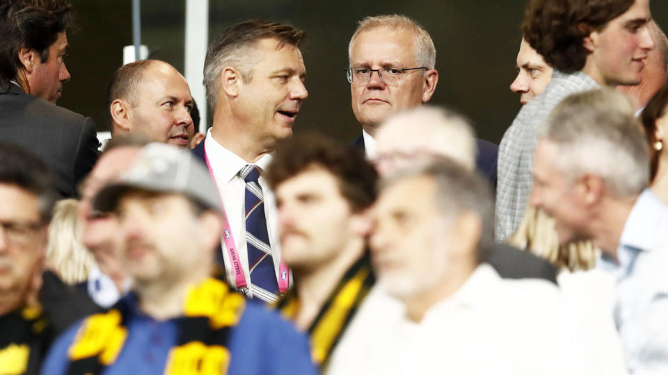 Scott Morrison, pictured here during Richmond's clash with Carlton at the MCG.