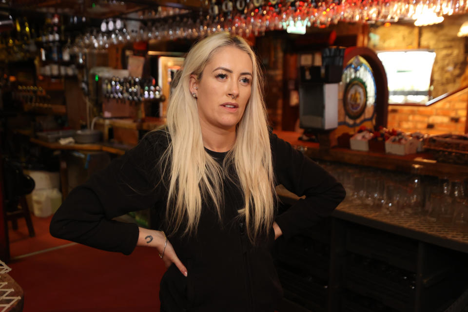 Aisling Johnston, Manager at Taaffes Castle Bar, Carlingford, Co Louth, the. picturesque border town, which has been "hollowed into a shell" by coronavirus and Brexit, the publican said.