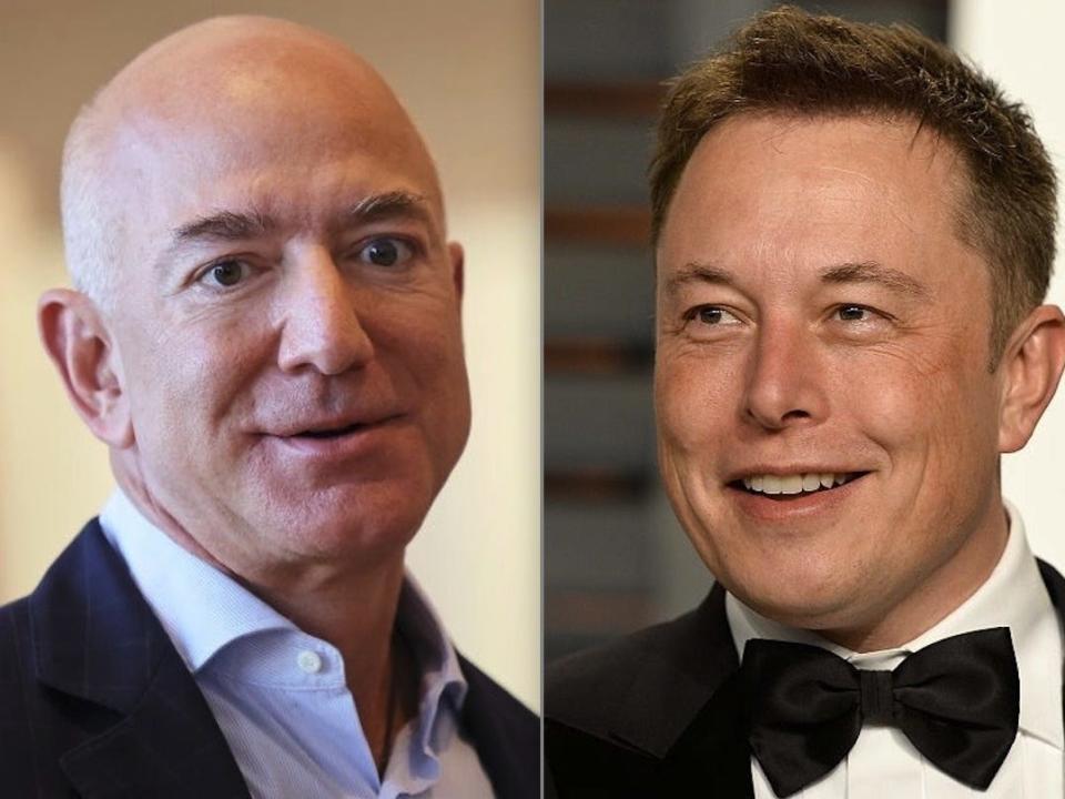 Jeff Bezos and Elon Musk have been rivals for years.