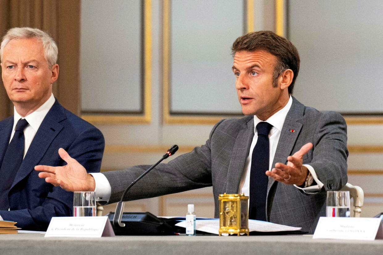 Selon l'Insee, en 2023, le déficit public s’élève à 5,5 % du PIB, et la dette publique, à 110,6 % du PIB.  - Credit:Jean-Baptiste Autissier - POOL/SIPA