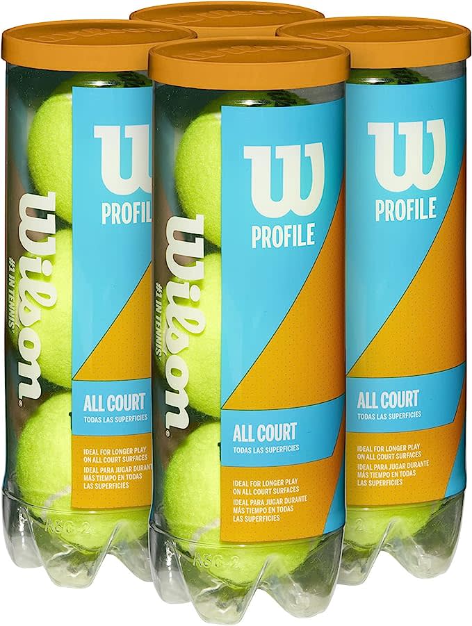 WILSON Sporting Goods Prime All Court Tennis Ball. PHOTO: Amazon
