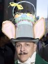 Antonio Scritole poses for a portrait as he takes part in the annual Easter Bonnet Parade in New York April 20, 2014. REUTERS/Carlo Allegri (UNITED STATES - Tags: SOCIETY RELIGION)