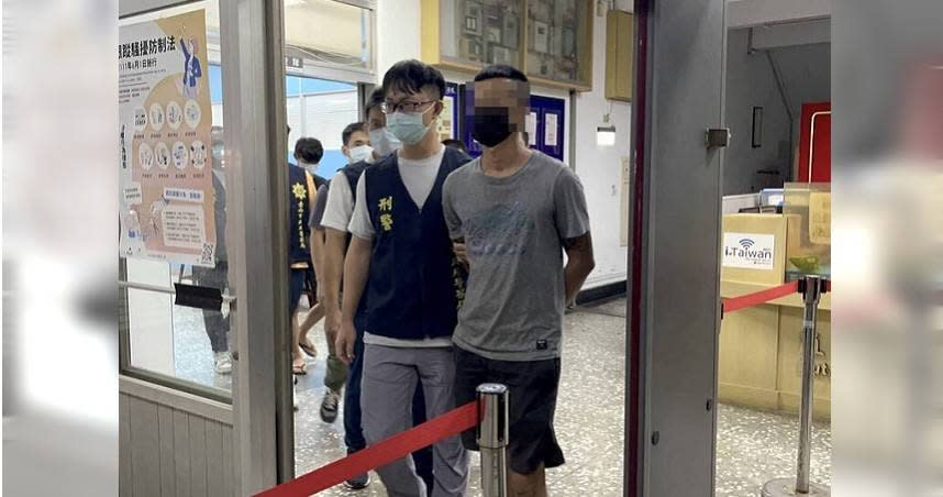 台南鹽水區某茶行4日遭惡煞砸店傷人，警方昨晚逮捕7人，經查起因為行車糾紛遭嗆「看三小」，7人憤而行兇。（圖／警方提供）