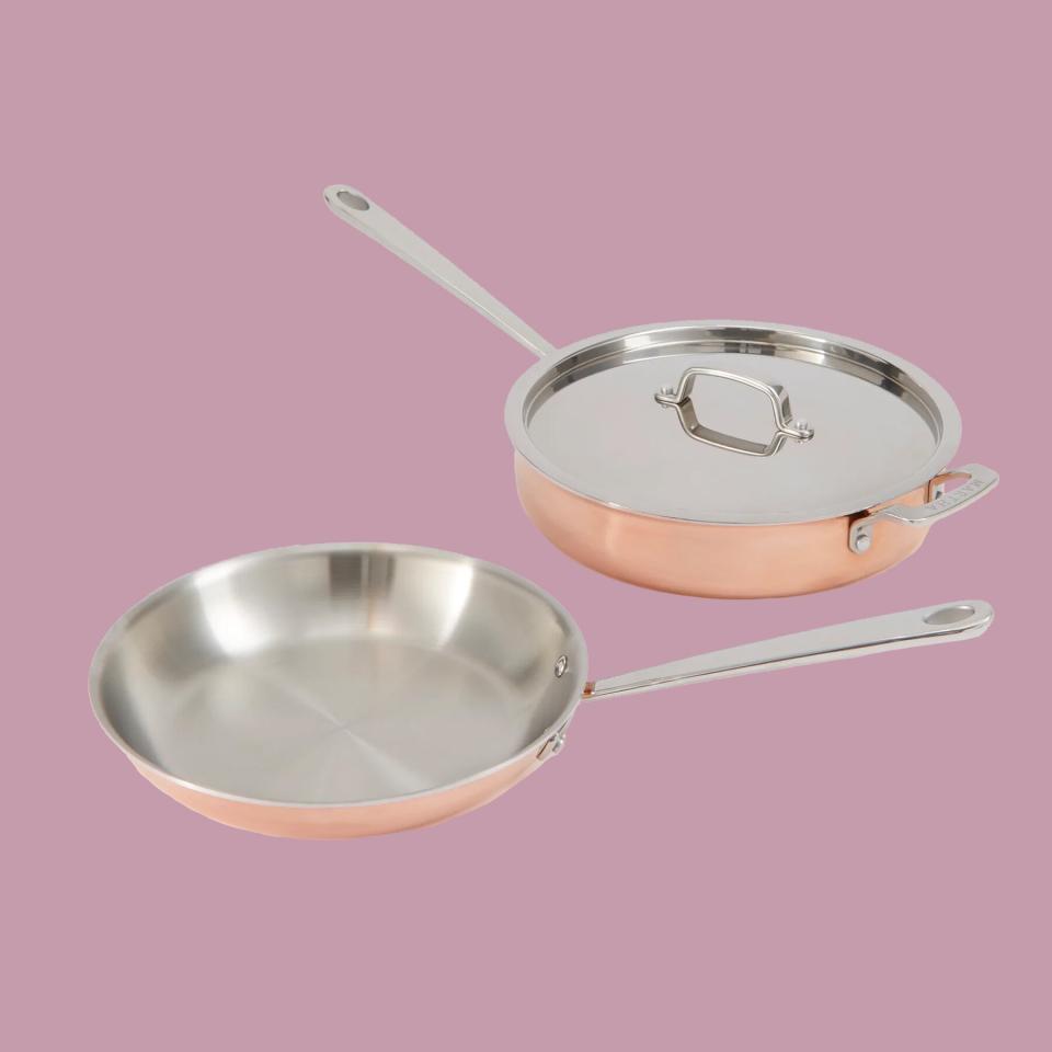 Copper Tri-Ply 3-Piece Cookware Set