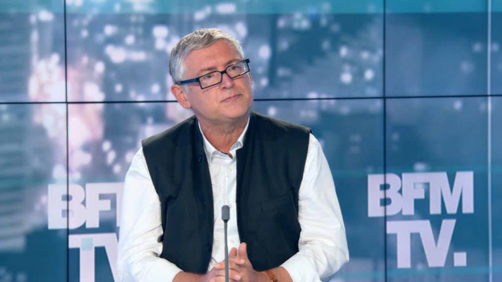 Michel Onfray sur notre antenne ce vendredi soir. - BFMTV